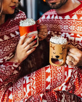 2024 New Christmas Matching Pajamas Set Mother Father Kids Clothing Sets Baby&Dog Romper Pjs Xmas Family Look Cute Soft Outfits