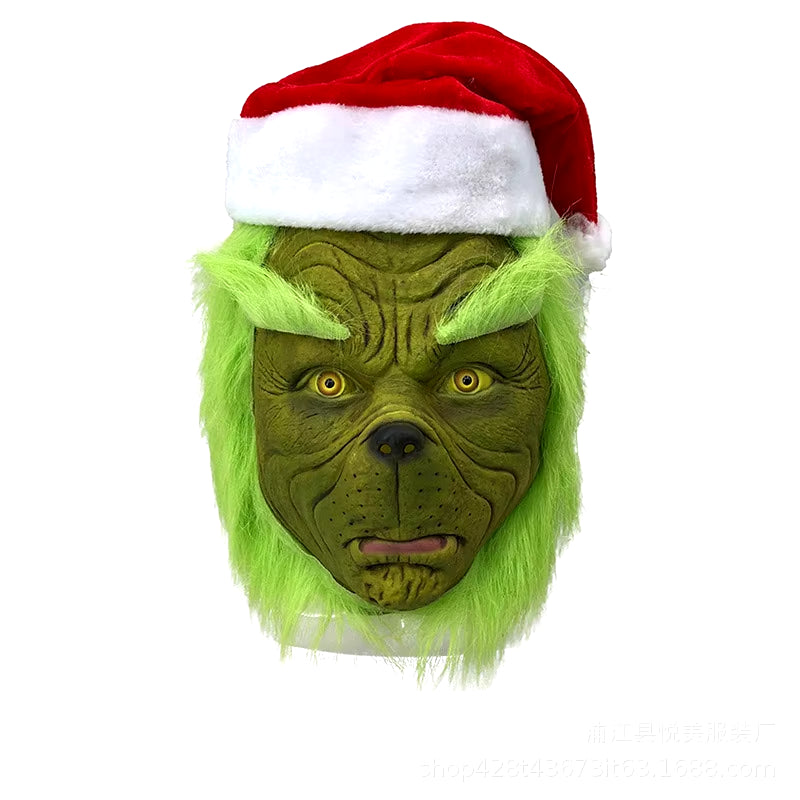 Premium Santa Claus Costume Set Christmas Costumes Cosplay Clothes Santa Claus Geek Green Hair Geek Grinch Performance Clothes